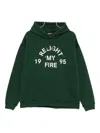 Dsquared2 Graphic-print Cotton Hoodie In Green