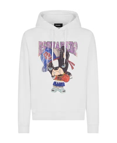 DSQUARED2 DSQUARED2 GRAPHIC-PRINTED DRAWSTRING HOODIE