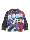 Dsquared2 Graphic-print Cotton Sweatshirt In Black