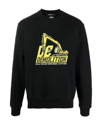 DSQUARED2 GRAPHIC-PRINT COTTON SWEATSHIRT