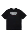 Dsquared2 Graphic-print Cotton T-shirt In Black