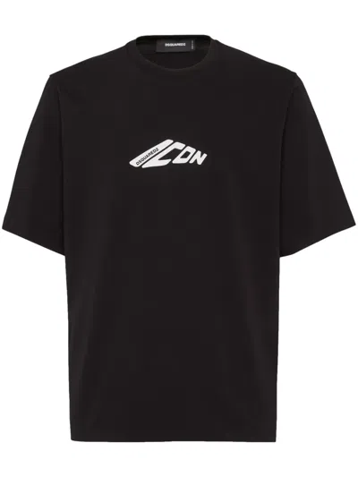 Dsquared2 Logo T-shirt In Black