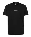Dsquared2 'cool Fit Tee' Black T-shirt With Logo Print On The Front In Black