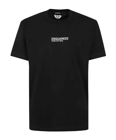 DSQUARED2 DSQUARED2 LOGO PRINTED CREWNECK T-SHIRT