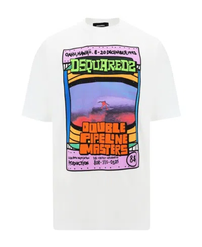 Dsquared2 Graphic-print Cotton T-shirt In Multicolor