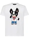 Dsquared2 Crew Neck Graphic Print T-shirt In White