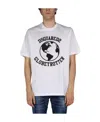 Dsquared2 Dsquared Men "globetrotter" T-shirt In White