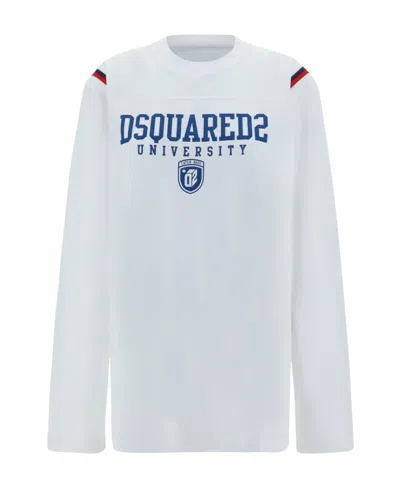 Dsquared2 Graphic-print Cotton T-shirt In White