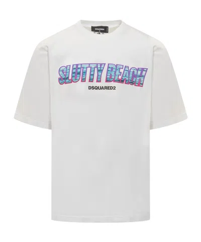 DSQUARED2 DSQUARED2 LOGO PRINTED CREWNECK T-SHIRT