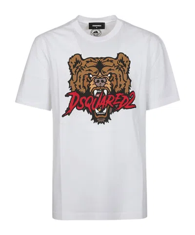 DSQUARED2 DSQUARED2 LOGO PRINTED CREWNECK T-SHIRT