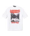 Dsquared2 Mens White Horror Lodge Graphic-print Relaxed-fit Cotton-jersey T-shirt In White