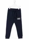 Dsquared2 Graphic-print Cotton Track Trousers In Blue