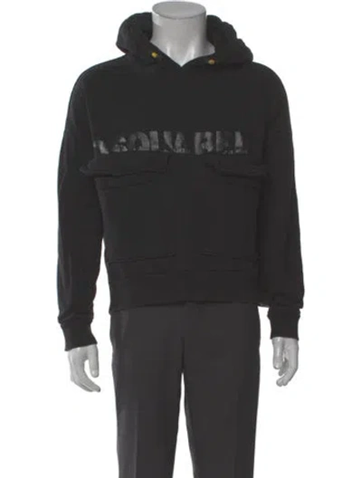 Pre-owned Dsquared2 Graphic Print Crew Neck Hoodie In Gray