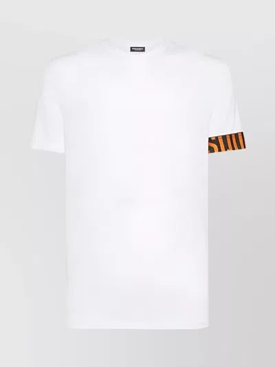 Dsquared2 Graphic Print Crew Neck Short Sleeve T-shirt In Multi