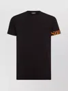 Dsquared2 Graphic Print Crew Neck Short Sleeve T-shirt In Black