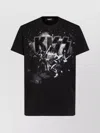Dsquared2 Graphic Print Crew Neck Short Sleeve T-shirt In Black