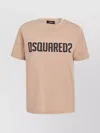 Dsquared2 Graphic Print Crew Neck Short Sleeves Top In Pink