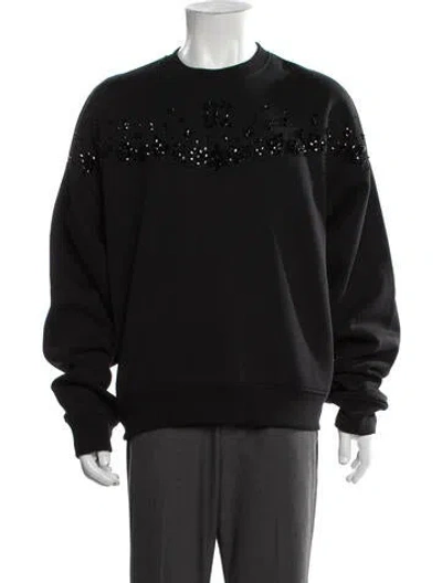 Pre-owned Dsquared2 Graphic Print Crew Neck Sweatshirt In Black