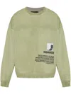 Dsquared2 Graphic-print Crew-neck Sweatshirt In Green