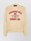 Dsquared2 Cotton Sweatshirt With Distressed Effect In Neutral