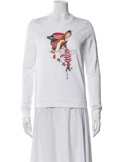 Pre-owned Dsquared2 Graphic Print Crew Neck Sweatshirt In Neutral