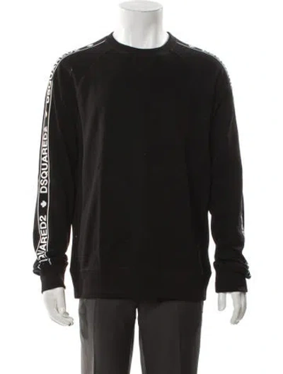 Pre-owned Dsquared2 Graphic Print Crew Neck Sweatshirt W/ Tags In Gray