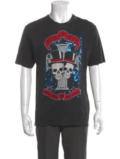 Pre-owned Dsquared2 Graphic Print Crew Neck T-shirt In Black