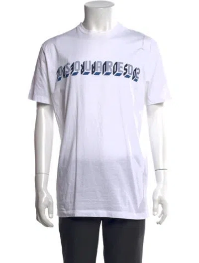 Pre-owned Dsquared2 Graphic Print Crew Neck T-shirt In Multi