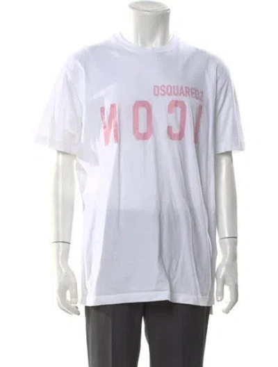 Pre-owned Dsquared2 Graphic Print Crew Neck T-shirt In Multi