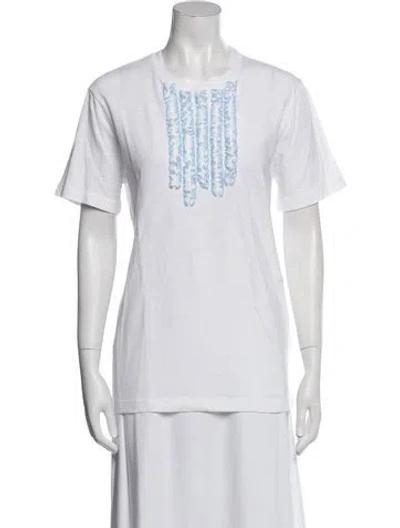 Pre-owned Dsquared2 Graphic Print Crew Neck T-shirt In Neutral