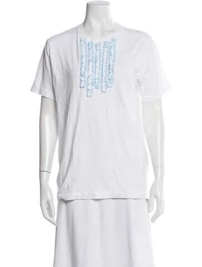 Pre-owned Dsquared2 Graphic Print Crew Neck T-shirt In Neutrals
