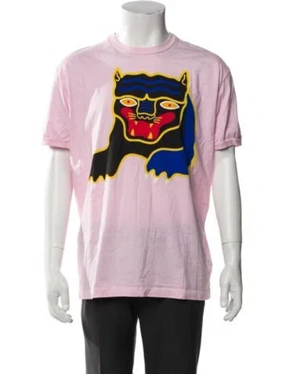 Pre-owned Dsquared2 Graphic Print Crew Neck T-shirt In Pink