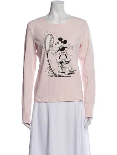 Pre-owned Dsquared2 Graphic Print Crew Neck T-shirt In Pink