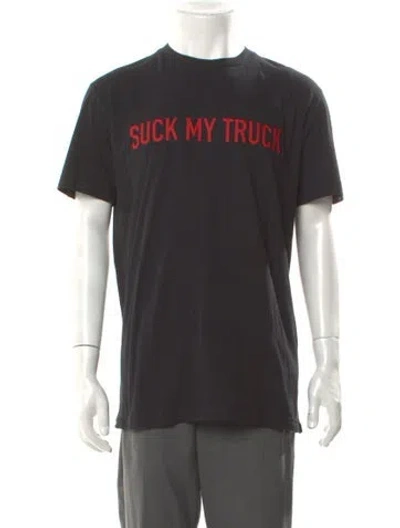 Pre-owned Dsquared2 Graphic Print Crew Neck T-shirt W/ Tags In Black