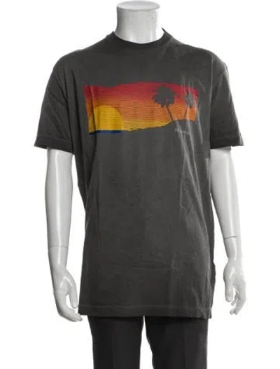 Pre-owned Dsquared2 Graphic Print Crew Neck T-shirt W/ Tags In Gray