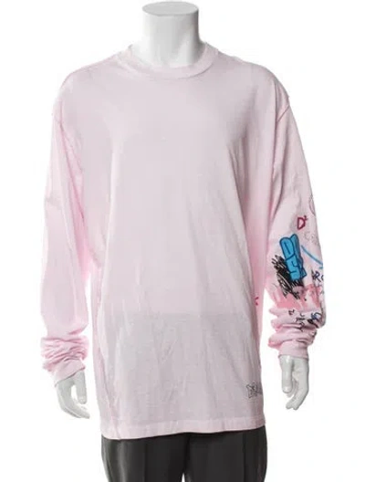 Pre-owned Dsquared2 Graphic Print Crew Neck T-shirt W/ Tags In Pink
