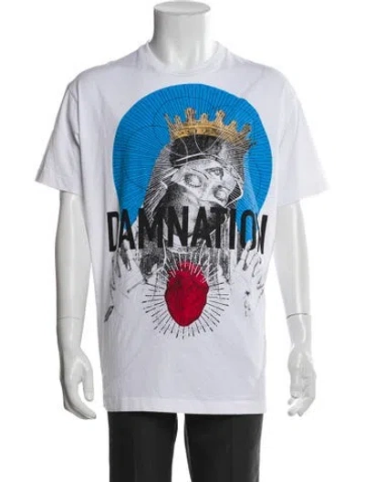 Pre-owned Dsquared2 Graphic Print Crew Neck T-shirt W/ Tags In White