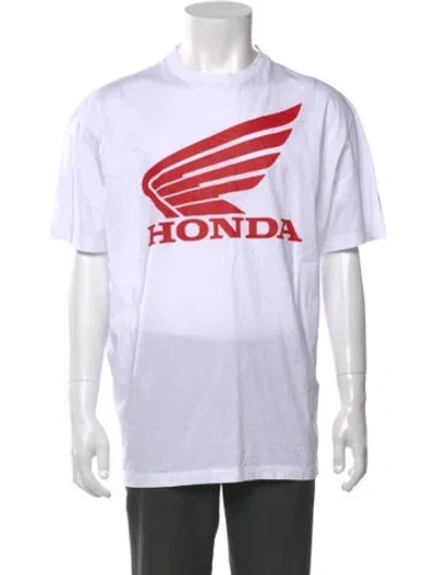 Pre-owned Dsquared2 Graphic Print Crew Neck T-shirt In White