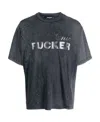Dsquared2 Graphic-print Distressed T-shirt In Black