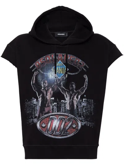 DSQUARED2 GRAPHIC-PRINT HOODIE