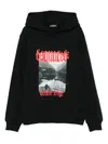 Dsquared2 Graphic-print Hoodie In Black