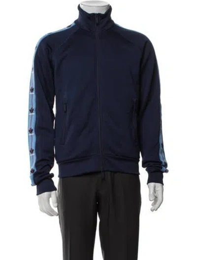 Pre-owned Dsquared2 Graphic Print Jacket In Blue