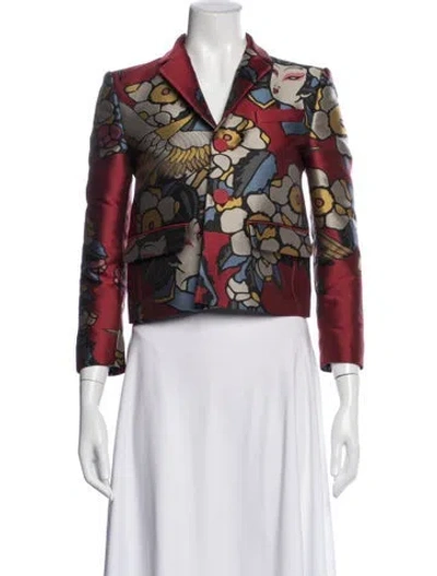 Pre-owned Dsquared2 Graphic Print Jacket In Red