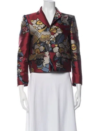 Pre-owned Dsquared2 Graphic Print Jacket In Red