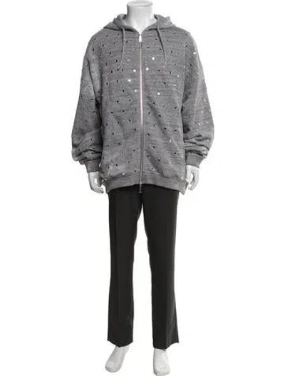 Pre-owned Dsquared2 Graphic Print Jacket W/ Tags In Grey