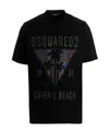 Dsquared2 Man T-shirt Black Size Xxl Cotton In Black