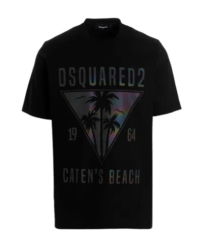DSQUARED2 DSQUARED2 GRAPHIC PRINTED CREWNECK T-SHIRT