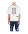 Dsquared2 Graphic-print Organic Cotton T-shirt In White