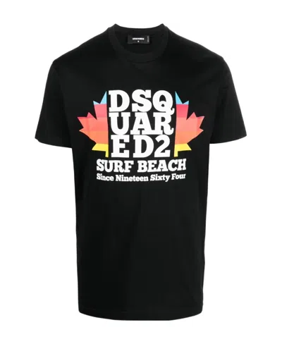 DSQUARED2 DSQUARED2 LOGO PRINTED CREWNECK T-SHIRT