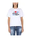 Dsquared2 Graphic-print Short-sleeve T-shirt In White